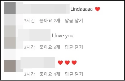 장원영 인스타그램 댓글창 캡처