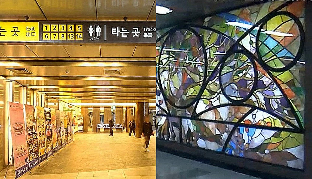 사당역, 1985년 사당역 내부 모습 / 네이버 로드뷰, 유튜브 '정우진', MBC