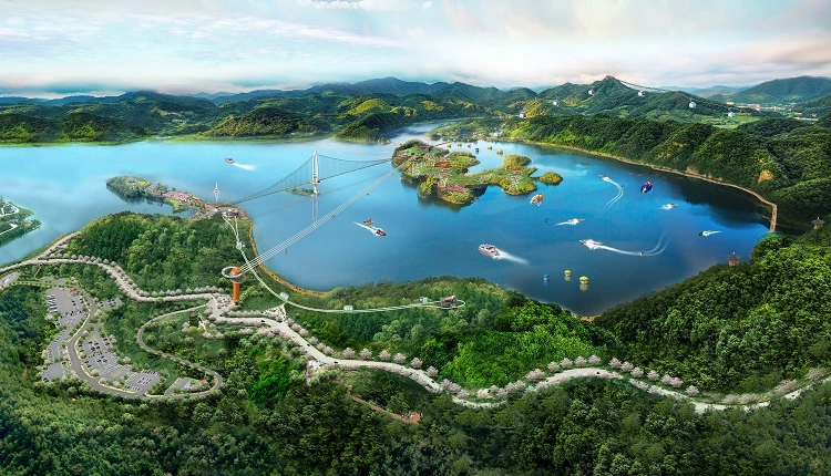 붕어섬 조감도 / 임실군