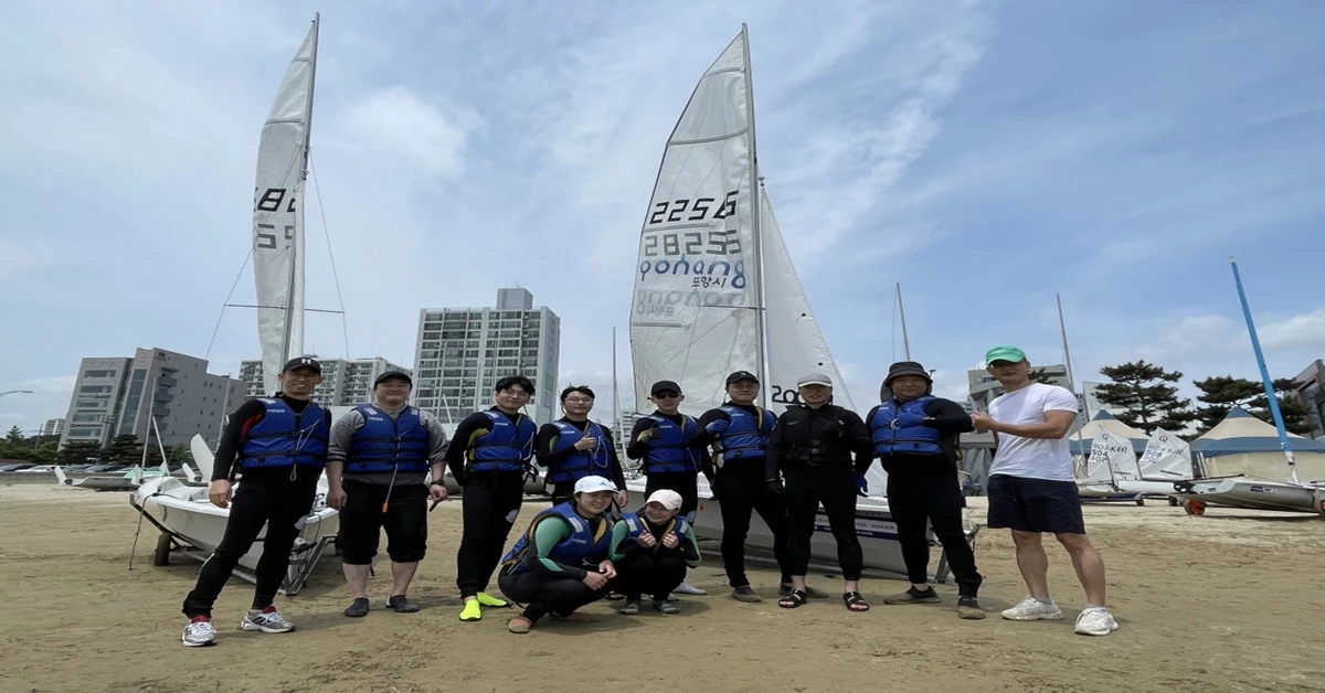 체인지업그라운드 요트클럽 회원들 / 포항시 제공