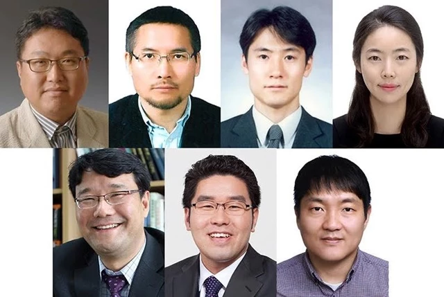 (위 왼쪽부터) 최창근, 구평회, 김민석, 임정민, (아래 왼쪽부터) 정철우, 최요순, 이창준 교수. / 사진제공=부경대