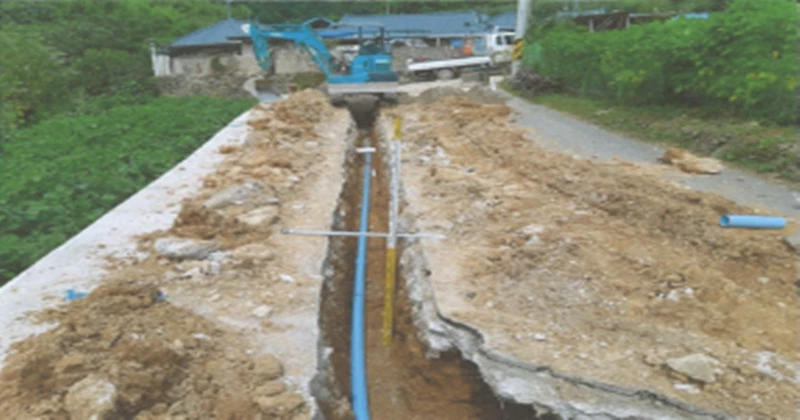 지방 상수도 확장 공사 모습 / 포항시 제공