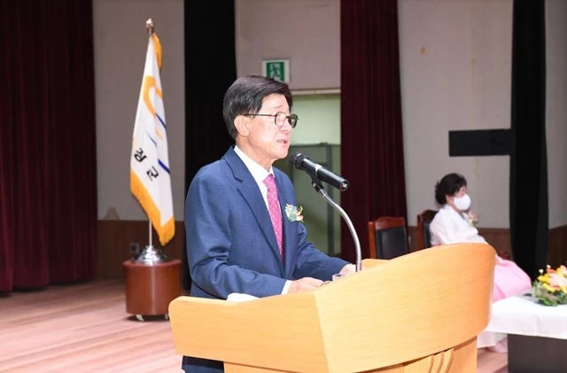 정종복 기장군수가 취임사를 하고 있다. / 사진제공=기장군