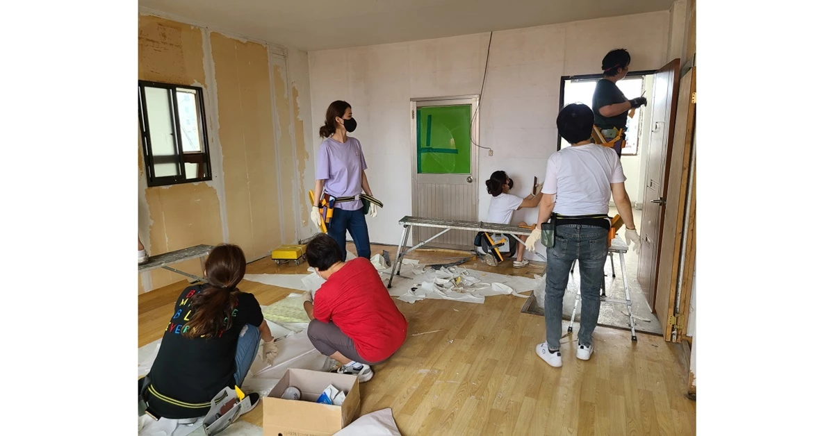 도배전문가 과정 현장실습 / 포항시 제공