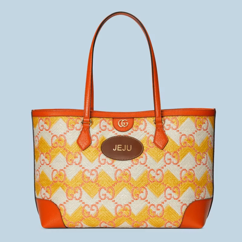 코리아 익스클루시브 제주 스트로우 토트백 / 사진=구찌 홈페이지