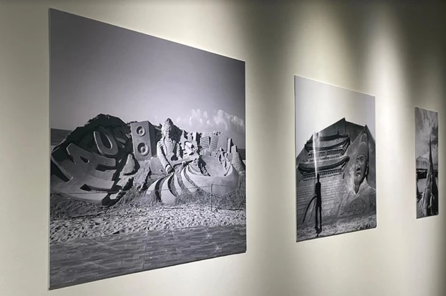 모래작품 전시사진