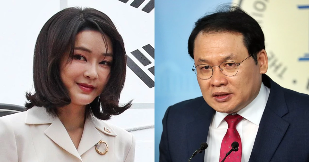 김건희 여사(좌), 강신업 변호사 /뉴스1