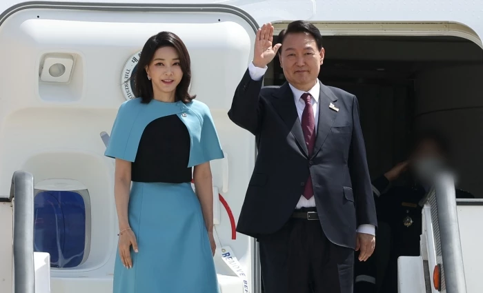 윤석열 대통령과 김건희 여사 / 뉴스1-대통령실사진기자단