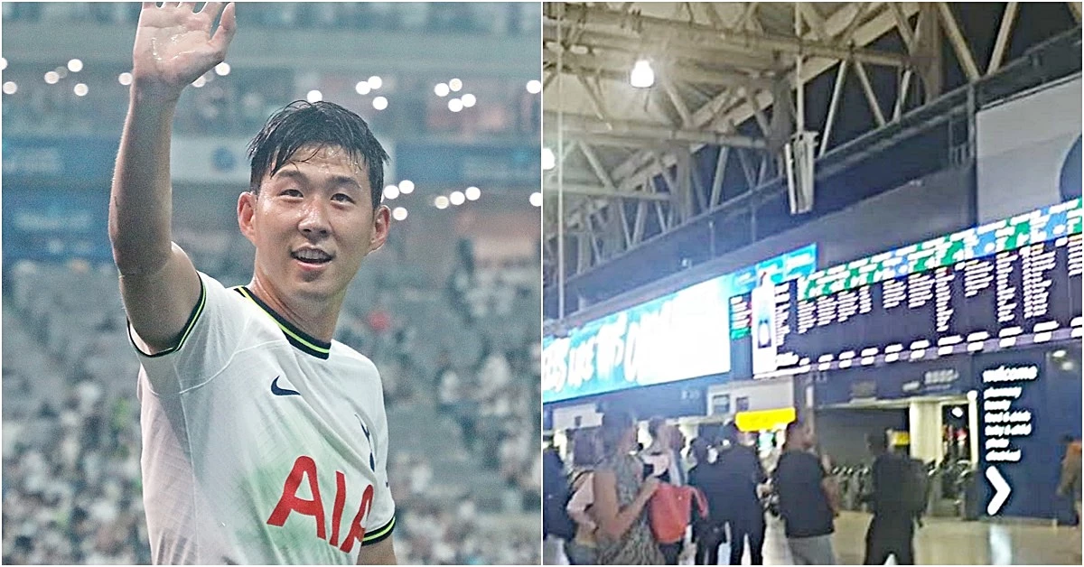 손흥민과 '손흥민 광고'가 등장한 영국 런던 워털루역 풍경 / 뉴스1, 유튜브 '이건의 발품스토리 TV'