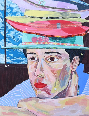 김만섭 작가의 ‘모자장수에게 빌려온 모자는 아직 내 머리 위에 / 핼렌앤제이 갤러리