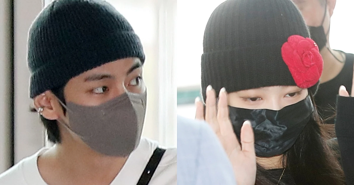 열애설에 휩싸인 방탄소년단 뷔와 블랙핑크 제니 / 이하 뉴스1