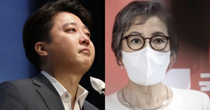 (왼쪽부터) 이준석 전 국민의힘 대표, 이양희 국민의힘 윤리위원장 / 뉴스1
