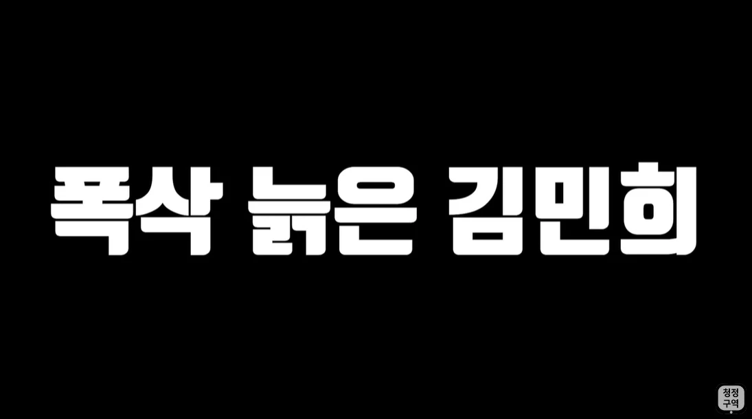 이하 유튜브 '청정구역'