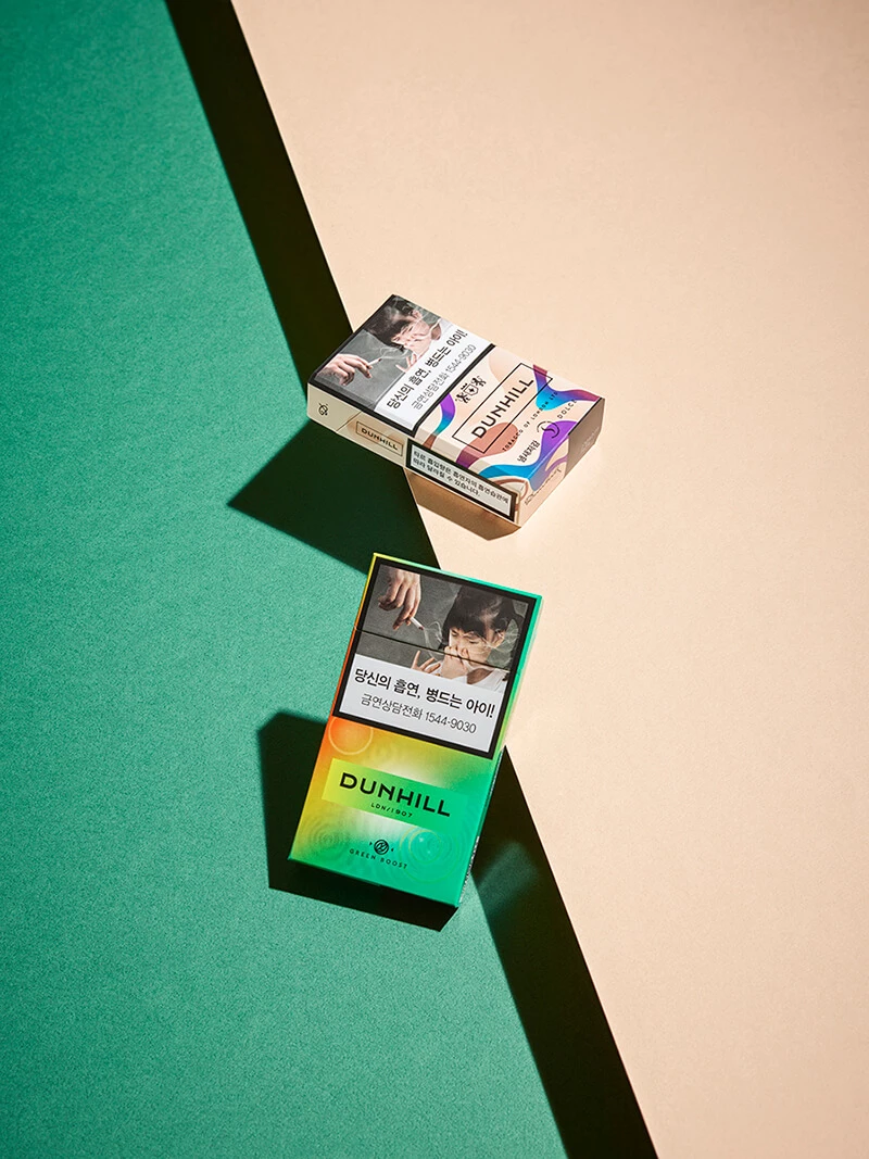 (상)던힐 돌체, (하)던힐 파인컷 그린 부스트 / 이하 BAT로스만스