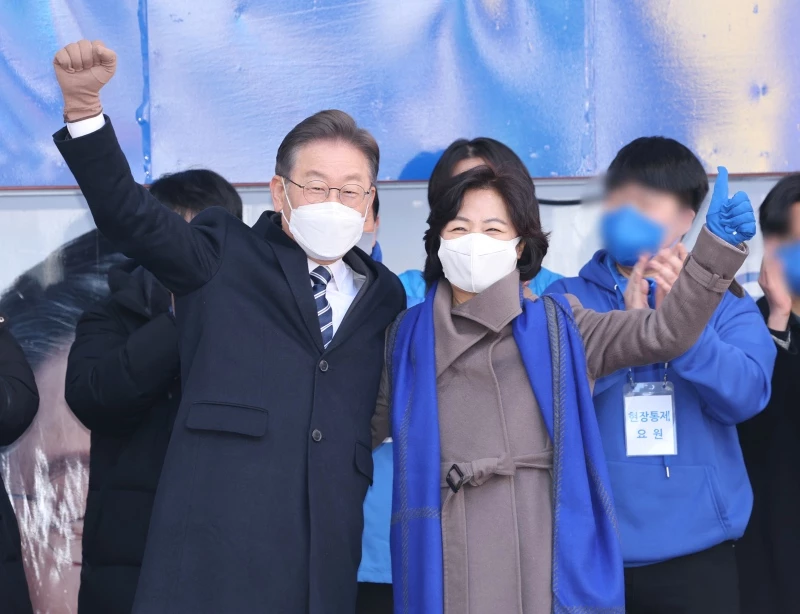 이재명 현 더불어민주당 대표-추미애 전 장관