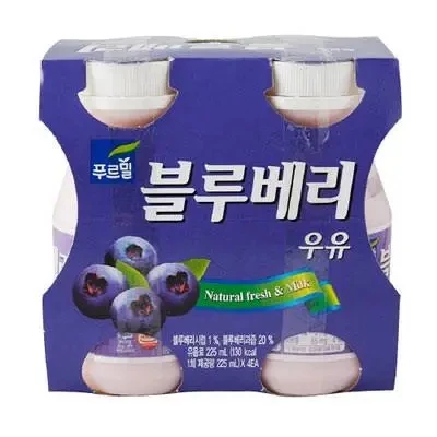 생과즙 블루베리 우유