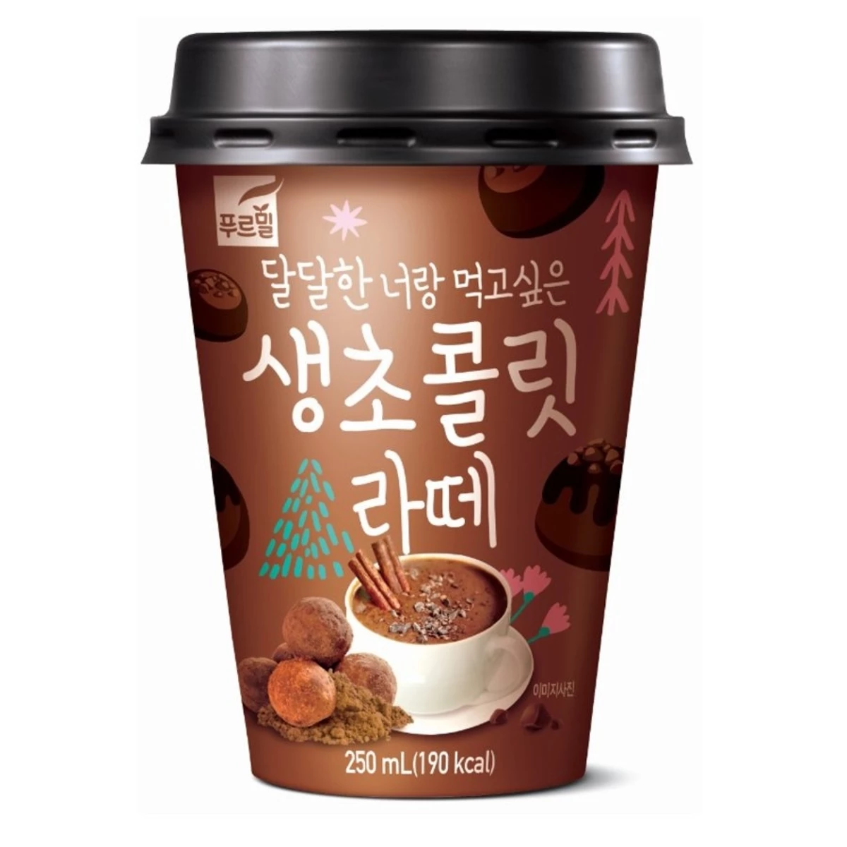 생초콜릿 라떼