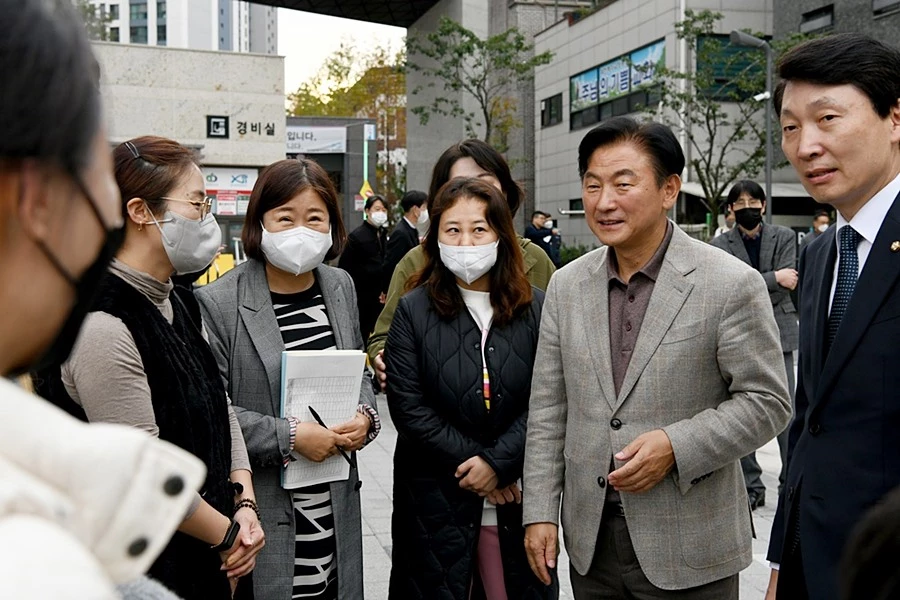 김동근 의정부시장, 용현동 주민들 민원해결 현장 지휘