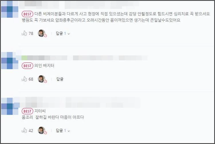 네티즌이 남긴 댓글