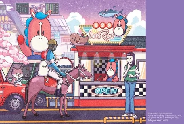 ‘깨알이’는 지난 7월 탄생해 한국마사회 경마방송 마스코트로 활약하고 있다. / 사진제공=한국마사회 부산경남지역본부