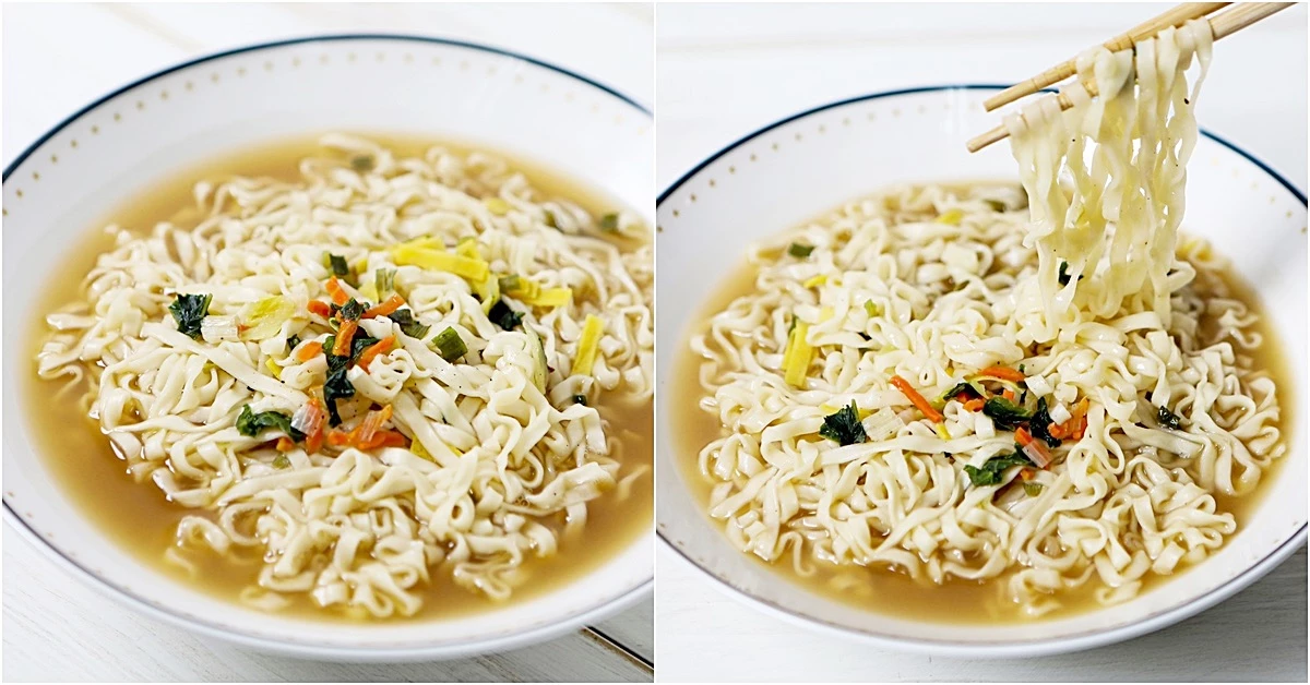 농심 '멸치칼국수' 자료 사진. 기존 봉지면을 조리한 사진 / 이하 농심 인스타그램