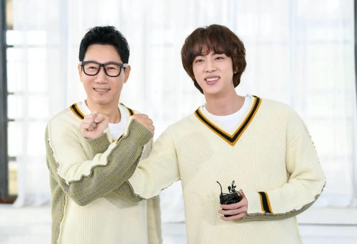 지석진과 BTS 진 / '런닝맨' 공식 인스타그램