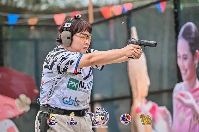 사격 국제 대회 '2022 IPSC 핸드건 월드 슛'에 출전한 김민경 / 이하 김민경 인스타그램