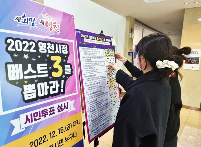 2022년 영천시정 베스트 3 투표현장 / 영천시