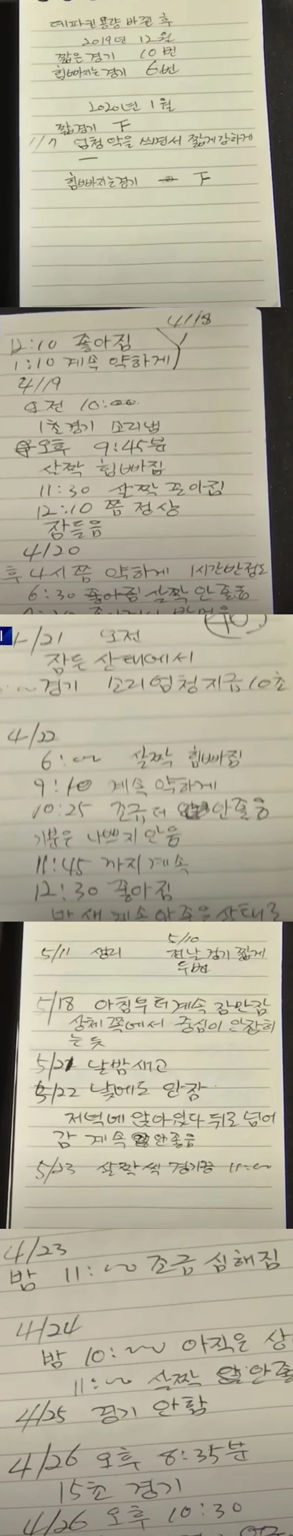 발달장애 딸의 건강 상태를 꼼꼼히 체크한 이 씨.