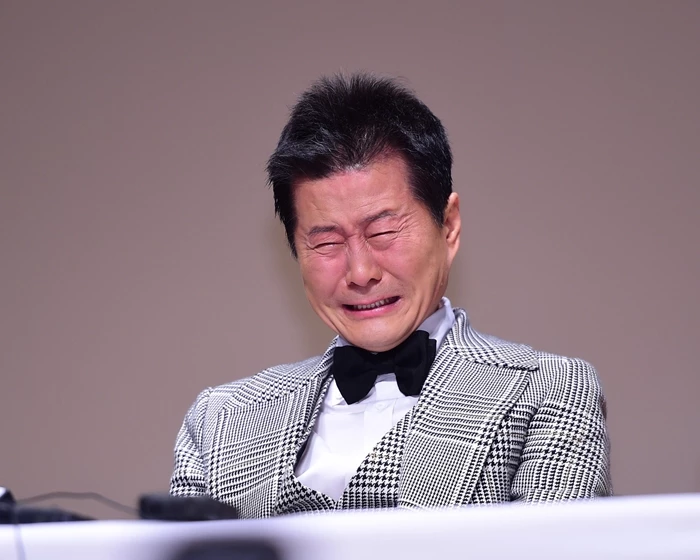 지난 2015년 억대 원정 도박설을 해명하며 눈물을 보인 태진아 / 뉴스1