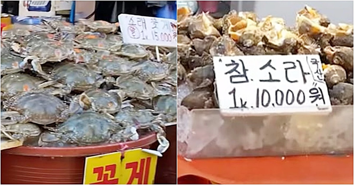 소래포구 어시장 모습 / 이하 유튜브 'FOODBOX 푸드박스'