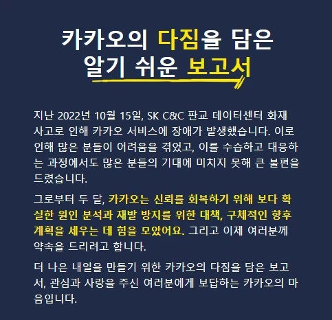 카카오 다짐 보고서 캡쳐