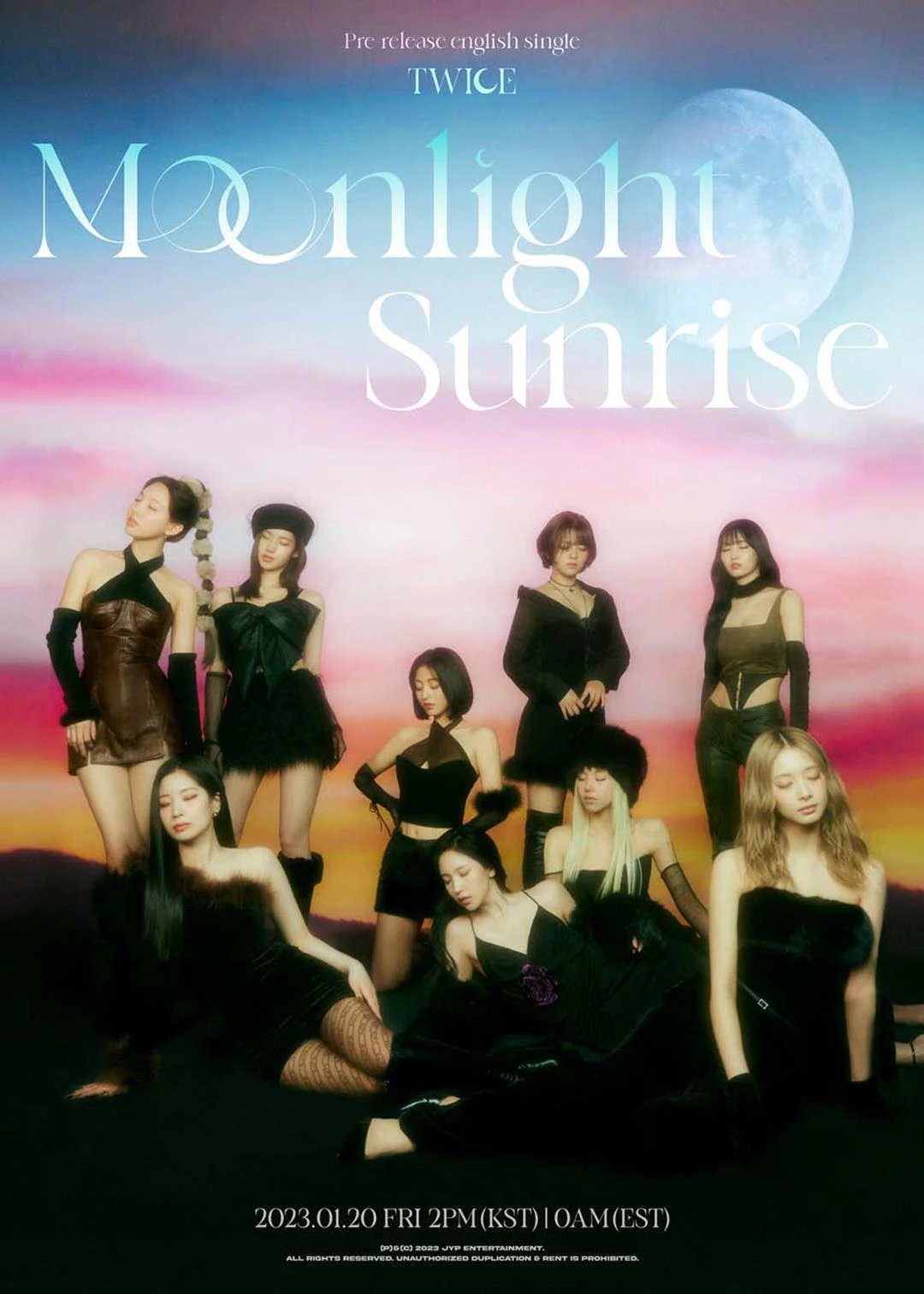 트와이스 'MOONLIGHT SUNRISE' 포스터 / JYP엔터테인먼트 제공