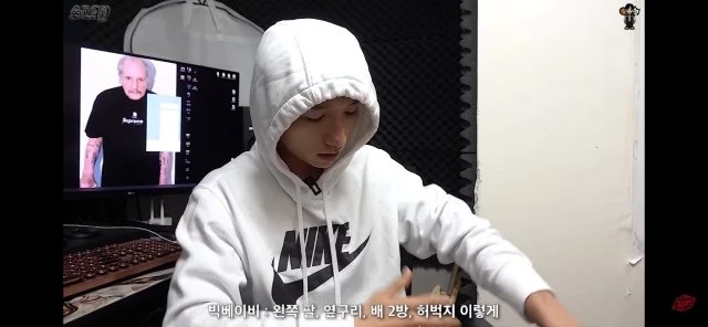 당시 상황을 설명 중인 빅베이비