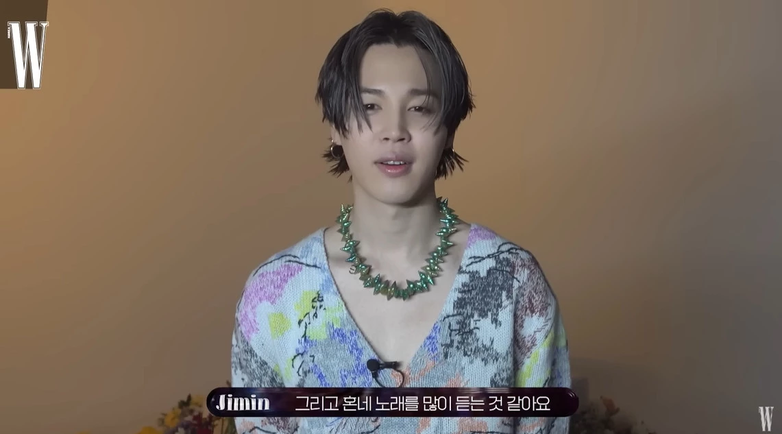 외국 아티스트로 혼네 꼽은 지민