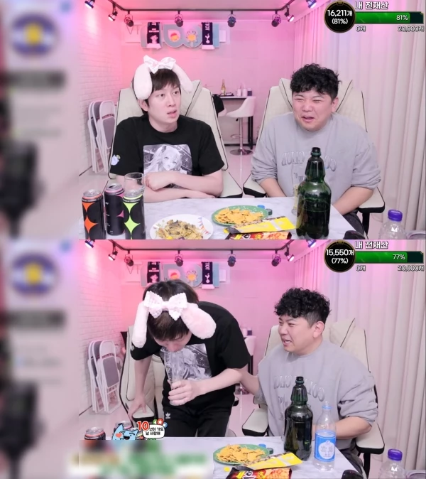 이하 BJ 최군 아프리카TV 방송에 출연한 김희철 / 이하 유튜브 '최군TV [무삭제 풀영상]'