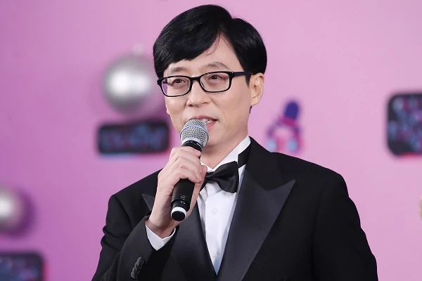 유재석이 지난 2021년 12월 서울 영등포구 KBS 본관에서 열린 '연예대상' 레드카펫 행사에 참석했다. / 연합뉴스