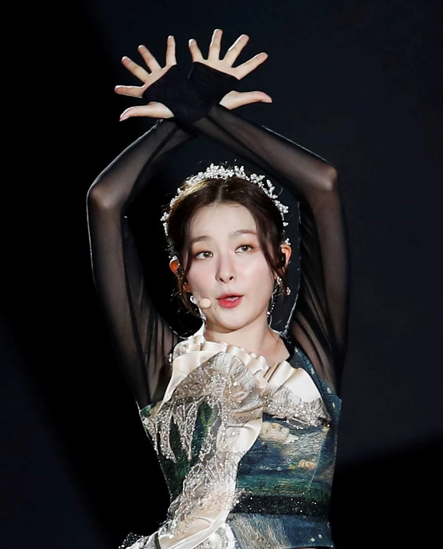 레드벨벳 슬기가 지난해 6월 18일 서울 송파구 종합운동장 주경기장에서 열린 '제28회 드림콘서트'에서 공연을 선보이고 있다.