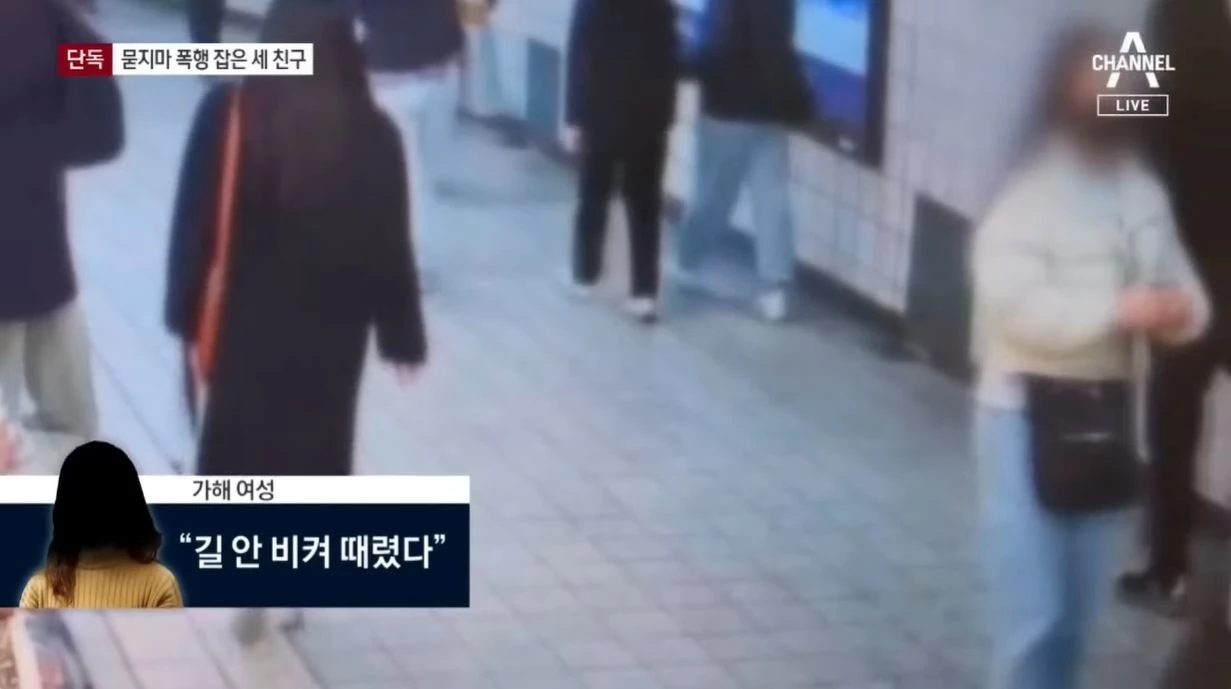 폭행 가해 여성의 발언