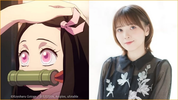 애니메이션 '귀멸의 칼날' 등장인물 네즈코, 네즈코 역을 맡은 성우 키토 아카리 / 디스테이션 제공