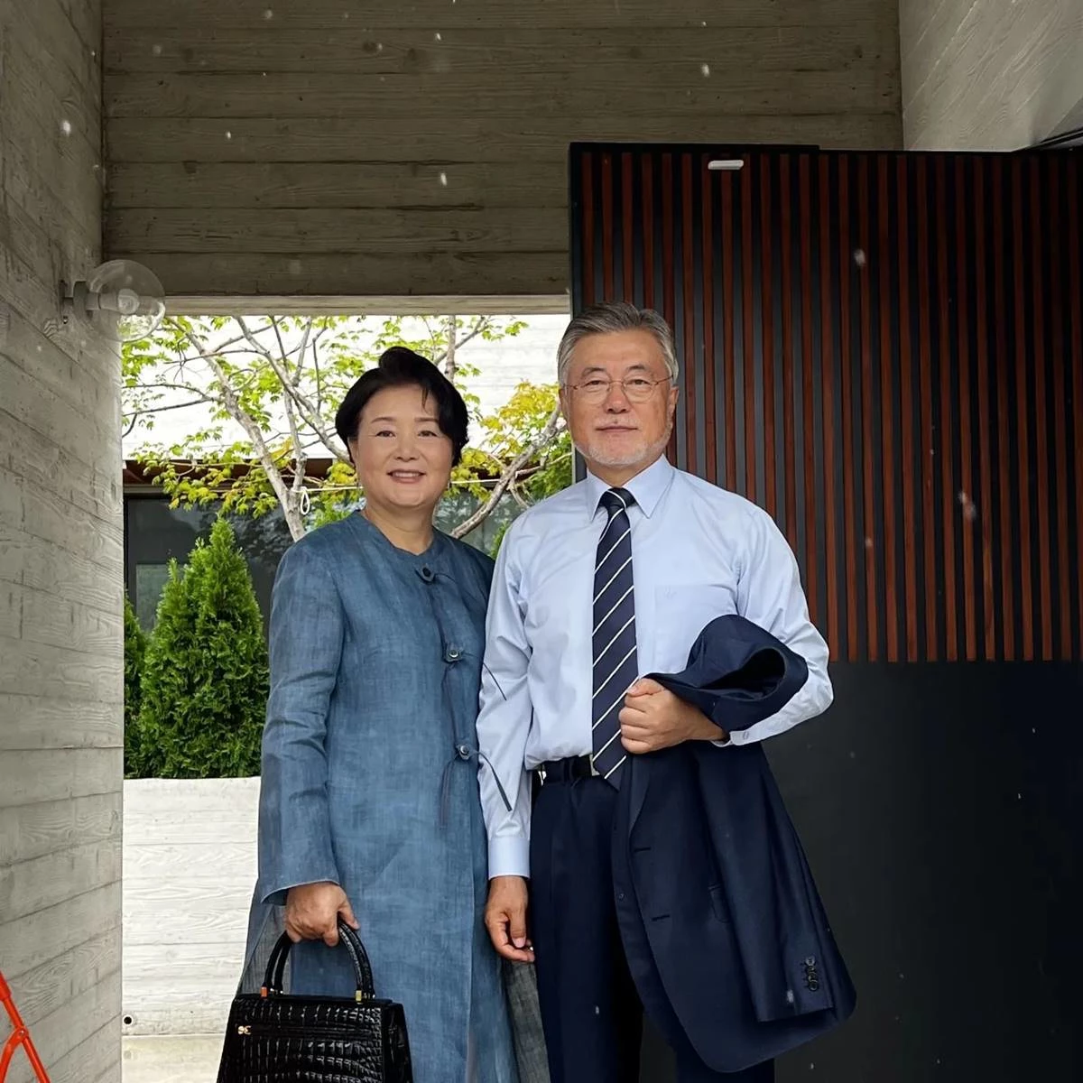 문재인 전 대통령 내외