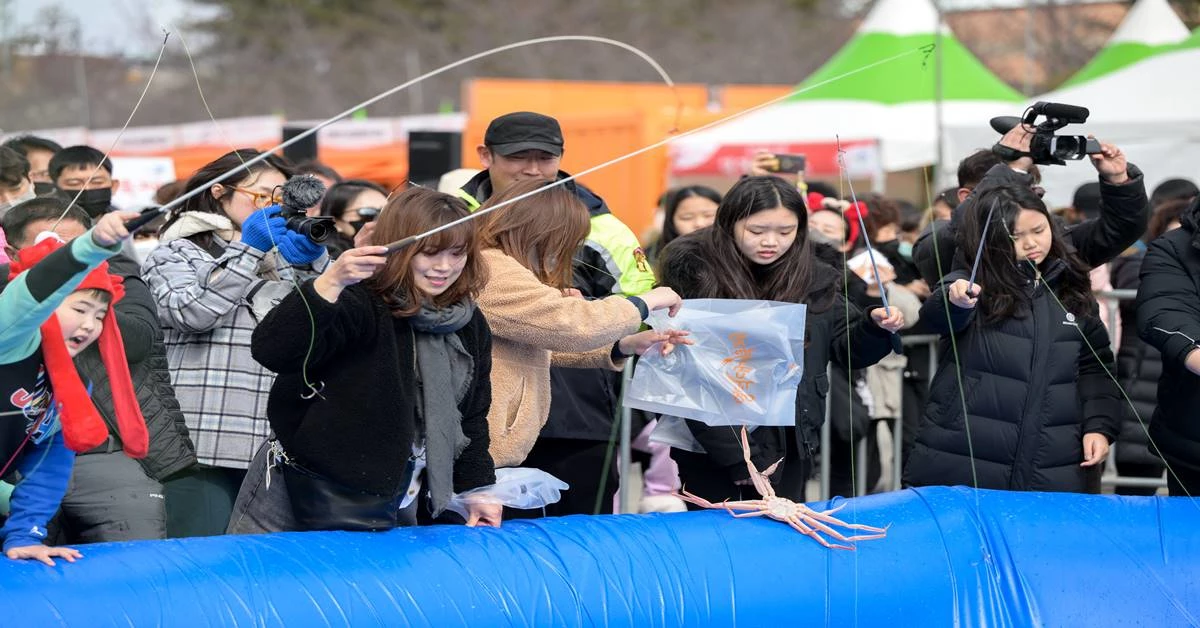 대게낚시 모습