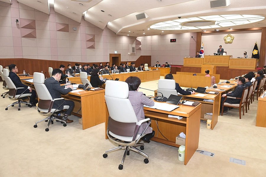 양주시의회 제352회 제2차 본회의 본회의장 전경