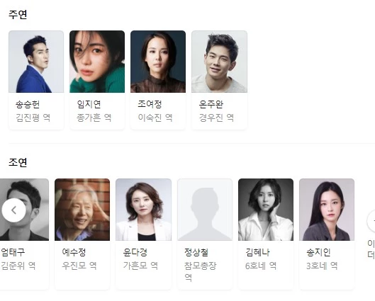 영화 '인간중독' 캐스팅 정보 / 네이버 포털