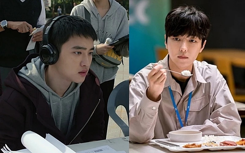 이병헌 감독의 연출작인 (왼쪽부터) 웹드라마 '긍정이 체질'에 나온 환동(도경수)과 JTBC 드라마 '멜로가 체질'에 나온 환동(이유진). 심지어 성도 둘 다 '김(金) 씨'다. / 네이버TV, JTBC