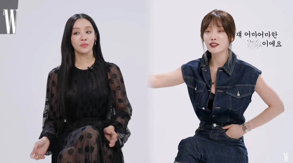 최고의 악역으로 차주영(왼쪽)을 선택한 김히어라.