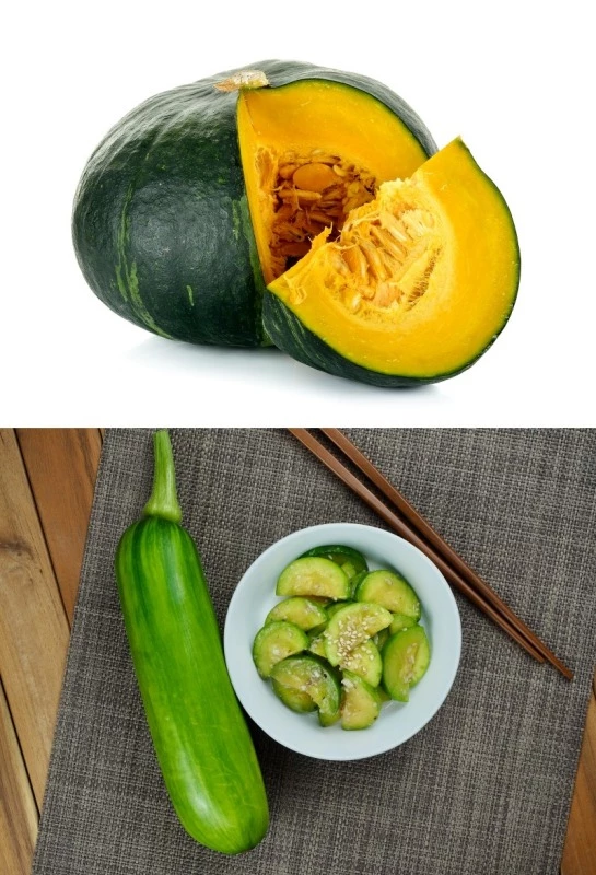 단호박(위)과 애호박(아래)은 반품 대상이 아니다. 기사 이해를 돕기 위한 이미지 / Pisut chounyoo-Shutterstock.com, sungsu han-Shutterstock.com