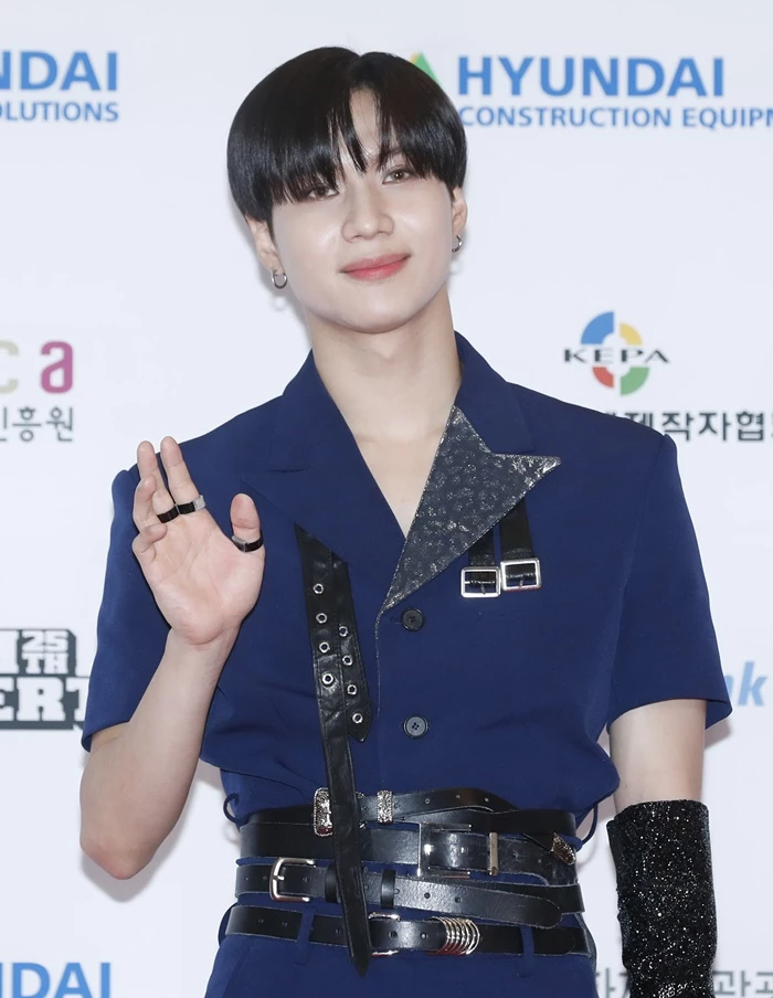샤이니 태민이 제25회 2019 드림콘서트에 참석해 포즈를 취하고 있다.