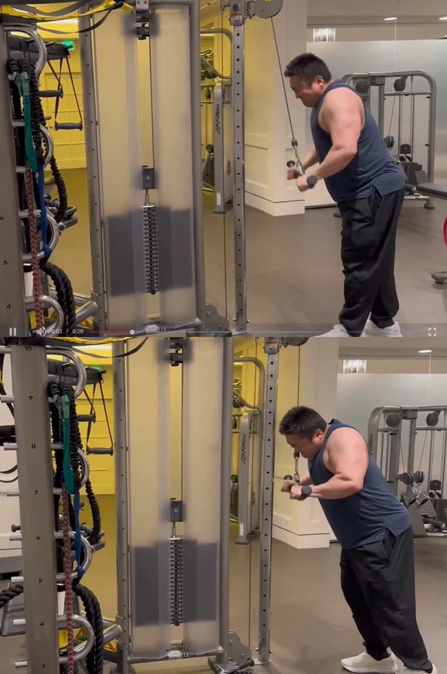 무게 최대치로 운동 중인 마동석 / 이하 마동석 인스타그램