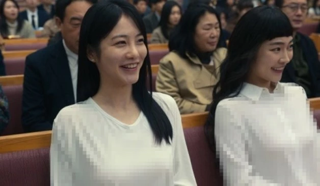 '더 글로리1'에서 노브래지어 신을 보여준 신예은-송지우 / 넷플릭스 제공